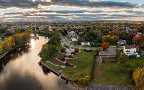 Aerial View of Plattsburgh, NY